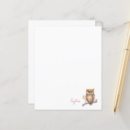 Papelaria de Coruja Personalizada