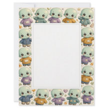 Papelaria de Criaturas Zumbis Kawaii 