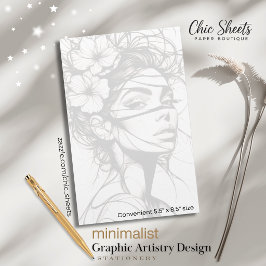 Papelaria de Design de Arte Gráfica Minimalista