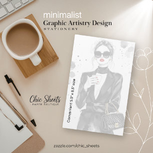Papelaria de Design de Artes Gráficas Minimalista