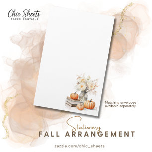 Papelaria de Design Shabby Chic de Flores de Outon