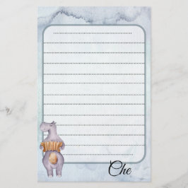 Papelaria de Escrevendo Musical Vintage