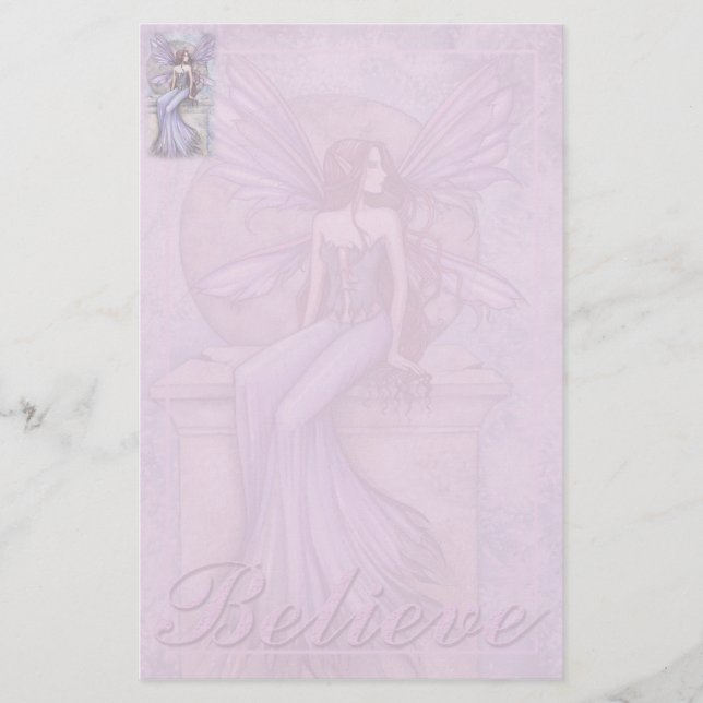Papelaria de Fadas 'Acredite' por Molly Harrison (Frente)