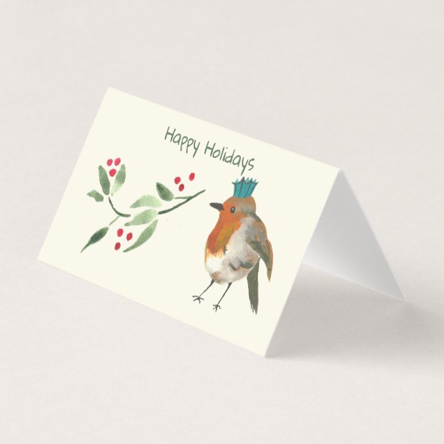 Papelaria de férias - Robin Redbreast (Frente)