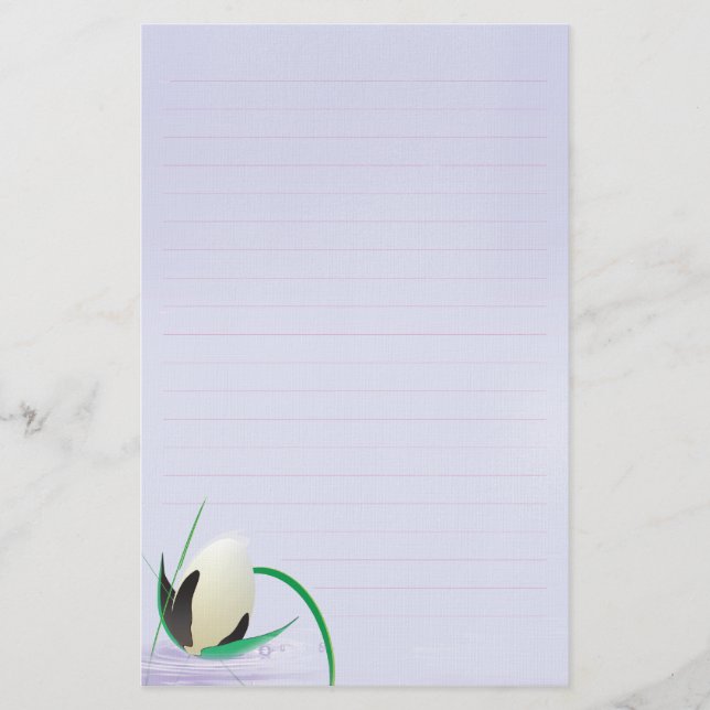 papelaria de flores de água (Frente)