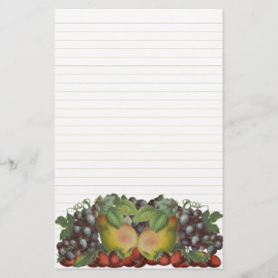 Papelaria de Fruta Vintage com Links