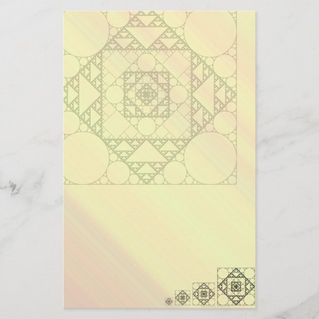 Papelaria de Geometria Fractal (Frente)