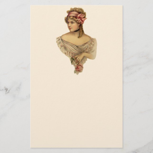 Papelaria de Mulher Vitoriana (Frente)