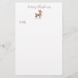 Papelaria de Natal Personalizada para Reindeer