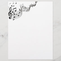 Papelaria de Notas Musicais