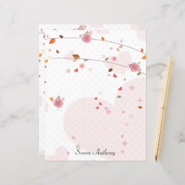 Papelaria de Papel de Carta do Dia dos Namorados