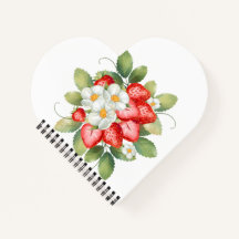 Papelaria de Papel Flor de Morango Fruta Nota 