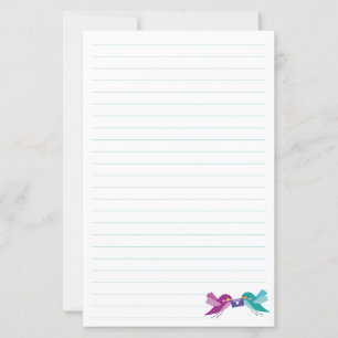 Papelaria de pássaros   Pássaros cortos com correi
