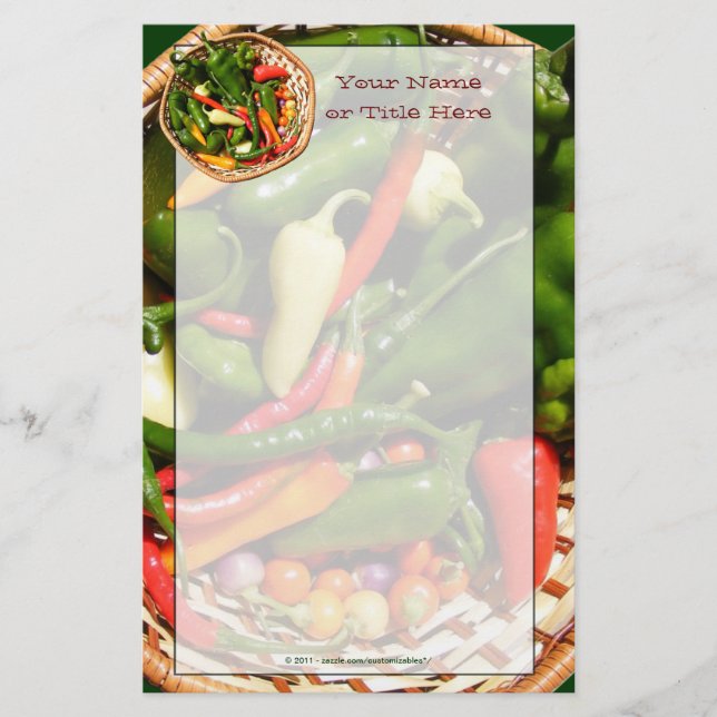 Papelaria de Pimentos Chili (Frente)