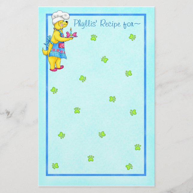 Papelaria de Receita de Cão (Frente)