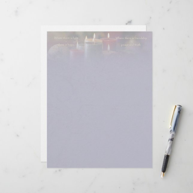 Papelaria de Velas de Natal (Frente/Verso In Situ)