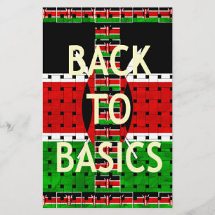 Papelaria De volta ao básico: A bandeira do Quênia pensava e