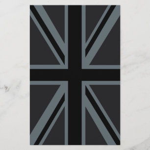 Papelaria Decoração britânica preta da bandeira de Union