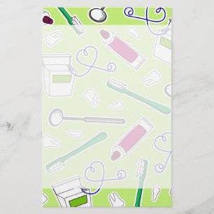 Papelaria Dentista Bonito/Higienista Dental Adora Roxo Verde