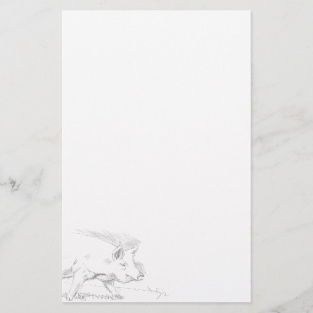 Papelaria Desenho do Lápis de Porcos (Frente)