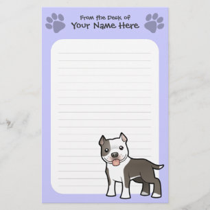 Papelaria Desenhos animados Pitbull/Staffordshire Terrier