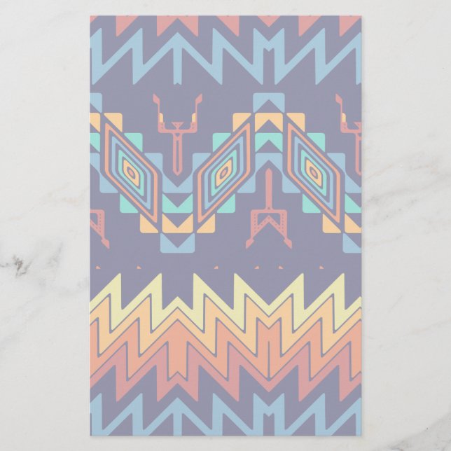 Papelaria Design abstrato de design tribal (Frente)