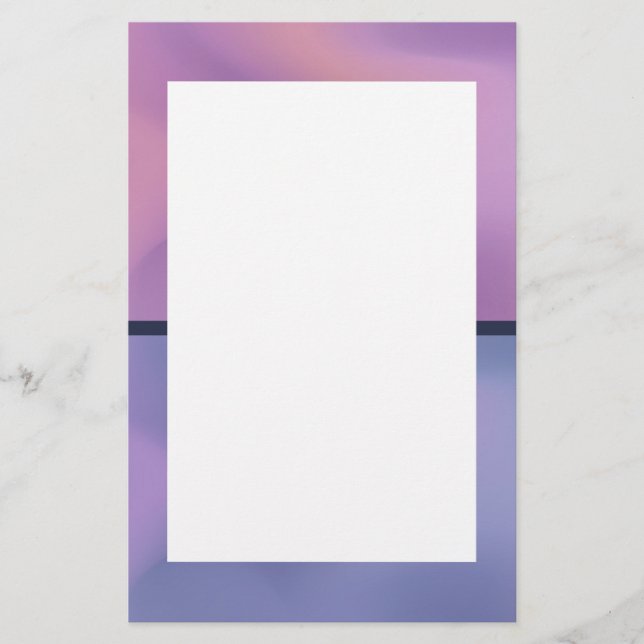 Papelaria Design abstrato roxo e rosado moderno (Frente)