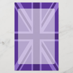 Papelaria Design da bandeira Roxo Union