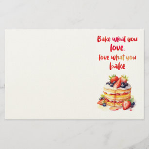 Papelaria design de bolo doce