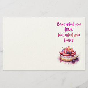 Papelaria design de bolo doce