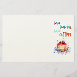 Papelaria design de bolo doce