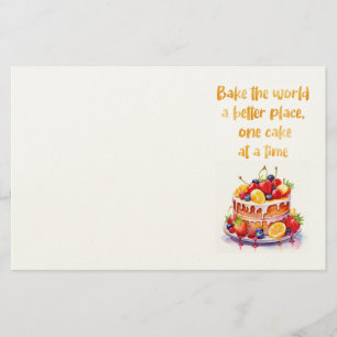 Papelaria design de bolo doce