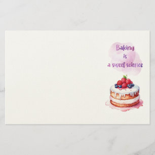 Papelaria design de bolo doce