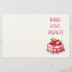 Papelaria design de bolo doce