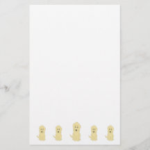 Design de cachorro Goldendoodle amarelo