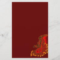 Design de ouro e vermelho do Dragão da China