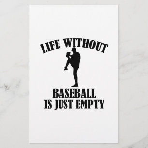 Papelaria design do basebol
