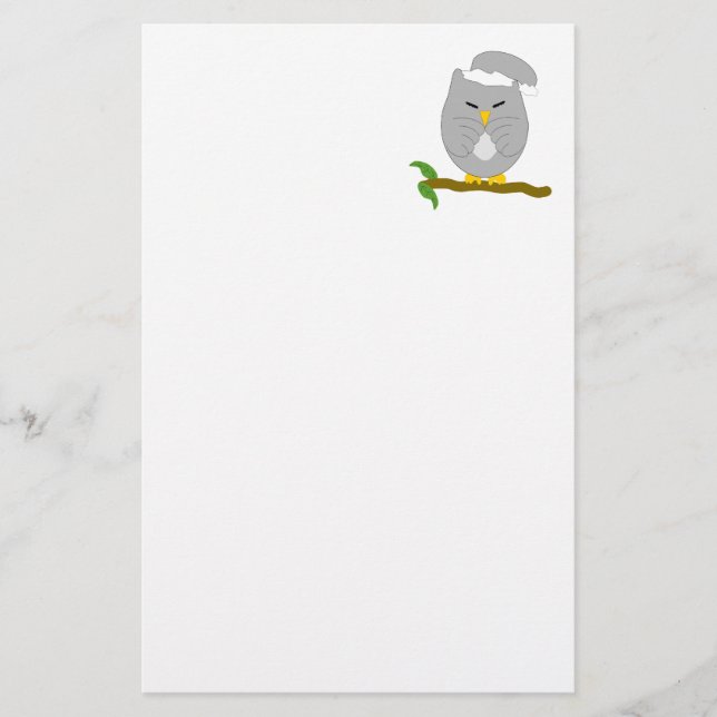 Papelaria Design do Grey Night Owl (Frente)