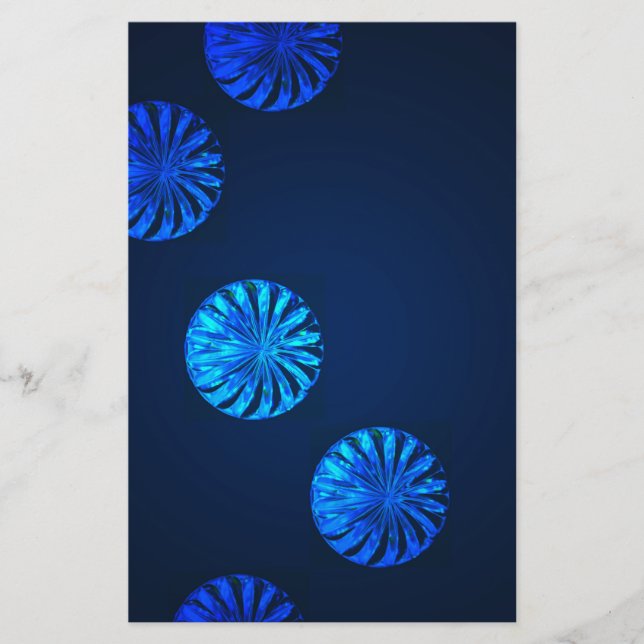 Papelaria Design Irlandês Cristal Azul (Frente)