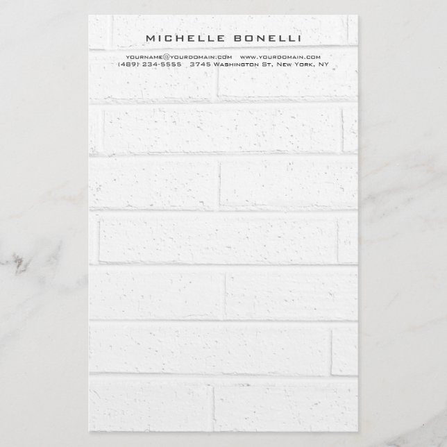 Papelaria Design Moderno de Parede Minimalista Profissional (Frente)