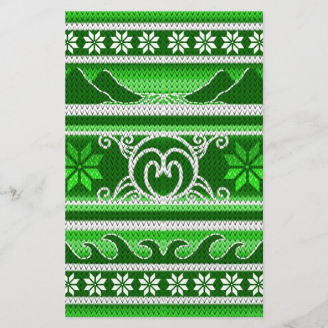 Papelaria Design Nórdico Verde Inverno (Frente)