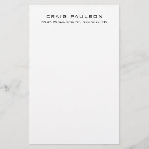 Papelaria Design Simples Minimalista Elegante Clássico
