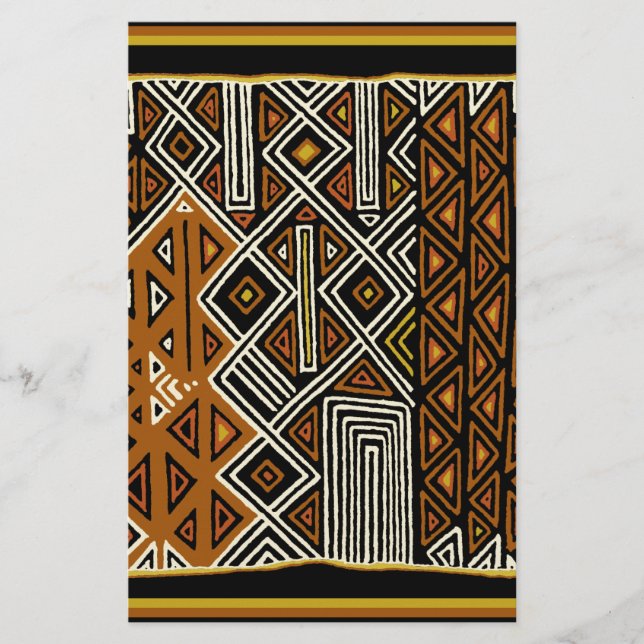 Papelaria Design Tribal Africano Kuba (Frente)