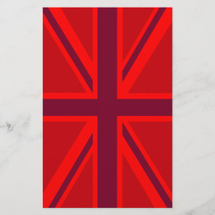 Papelaria Design vermelho de Union Jack do acento