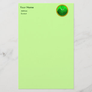 Papelaria Detalhe de Shamrock do CORAÇÃO CELTICA DE SAINT PA