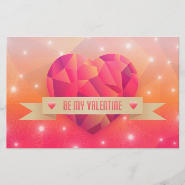 Papelaria Dia de os namorados Romântico Amor Moderno (Frente)