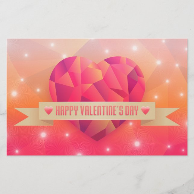 Papelaria Dia de os namorados Romântico Amor Moderno (Frente)