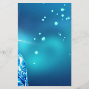 Papelaria diamante azul