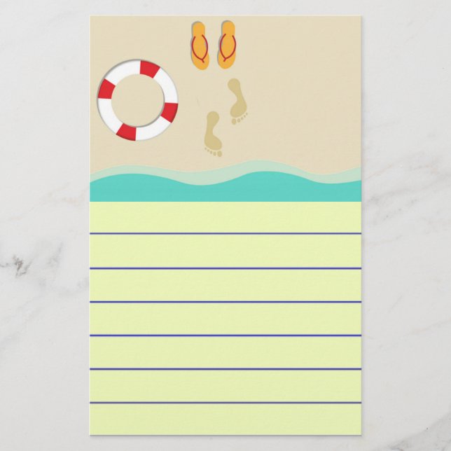 Papelaria Diversão de Verão (Frente)