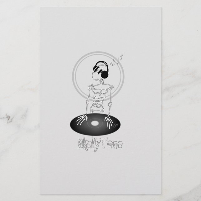 Papelaria DJ Skeleton (Frente)